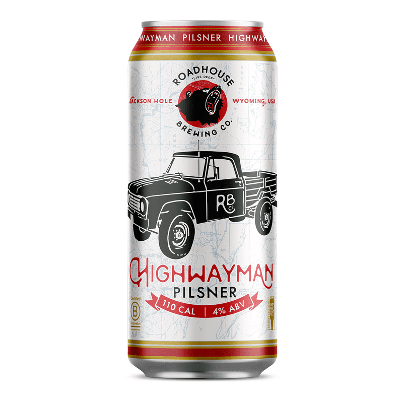 Roadhouse Brewing Co. Highwayman Pilsner Beer 6-Pack - Vintage Wine & Spirits