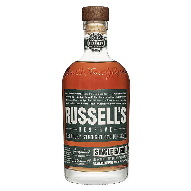 Russell's Reserve Single Barrel Kentucky Straight Rye Whiskey Green Label - Vintage Wine & Spirits