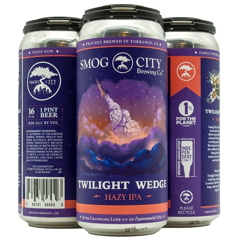 Smog City Brewing Co. 'Twilight Wedge' Hazy IPA Beer 4-Pack - Vintage Wine & Spirits