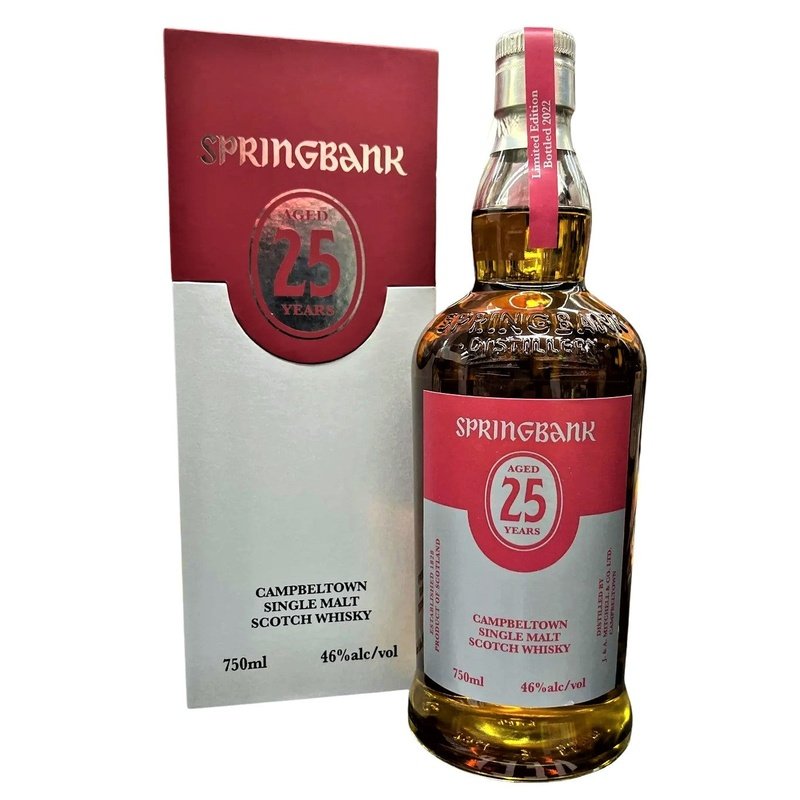 Springbank 25 Year Old 2022 Edition Campbeltown Single Malt Scotch Whiskey - Vintage Wine & Spirits