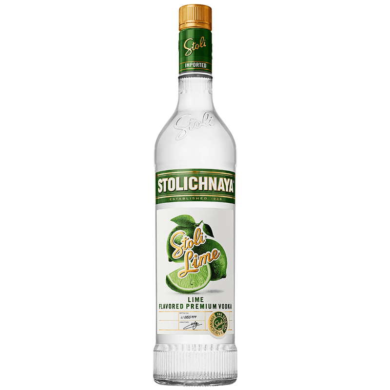 Stolichnaya Stoli Lime Flavored Vodka Liter - Vintage Wine & Spirits