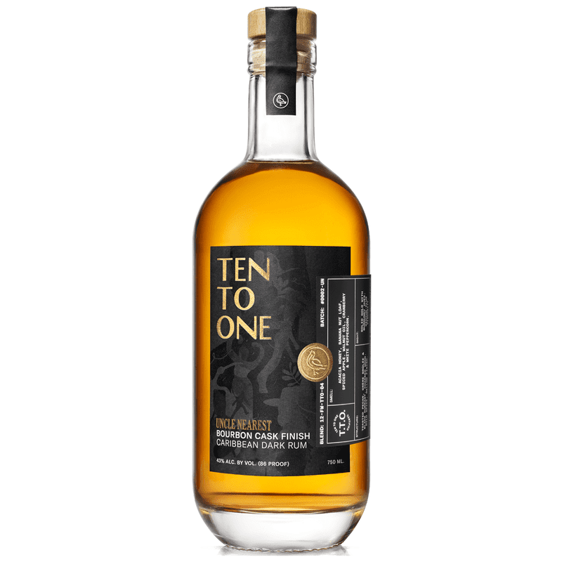 Ten To One Uncle Nearest Bourbon Cask Finish Caribbean Dark Rum - Vintage Wine & Spirits