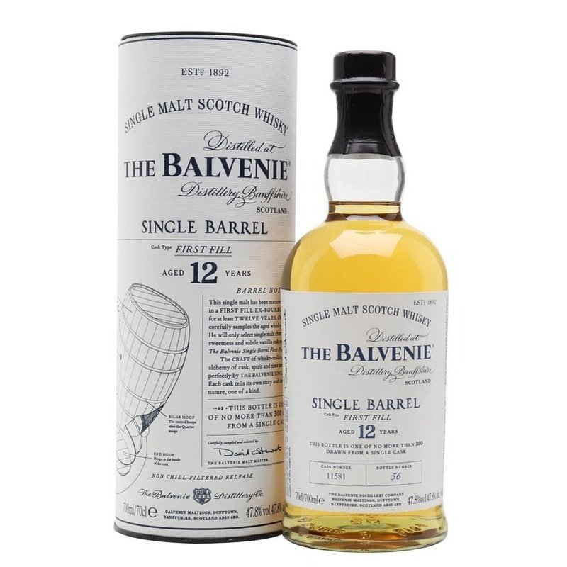 The Balvenie 12 Year Old Single Barrel First Fill Single Malt Scotch Whisky - Vintage Wine & Spirits