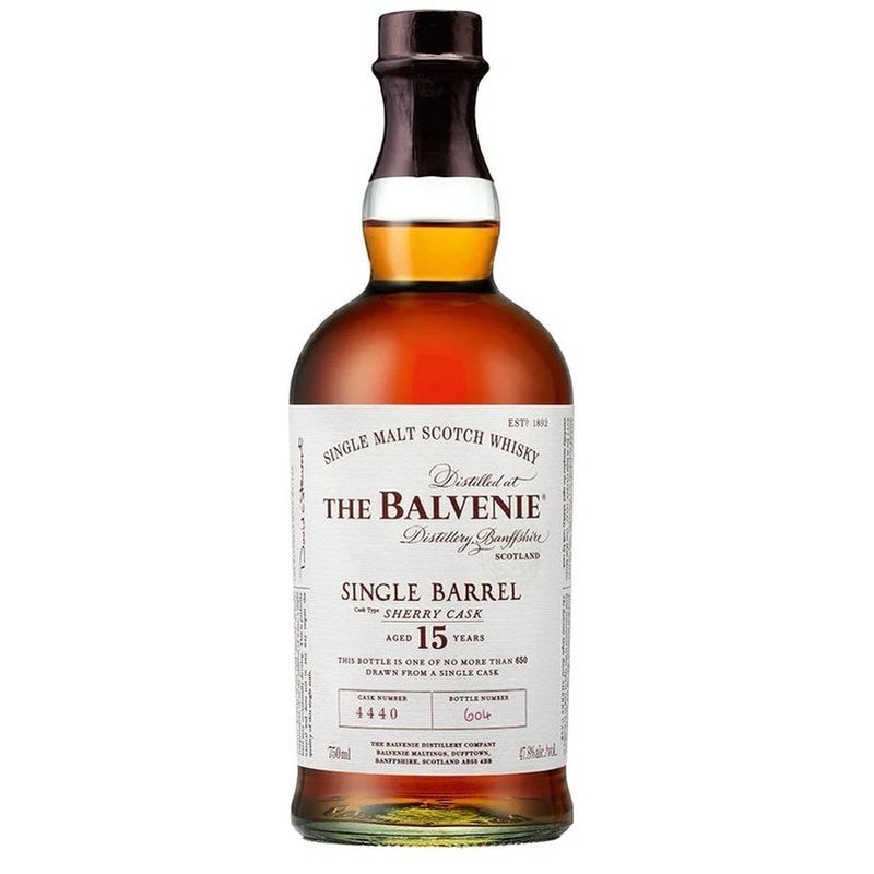 The Balvenie 15 Year Old Single Barrel Sherry Cask Single Malt Scotch Whisky - Vintage Wine & Spirits