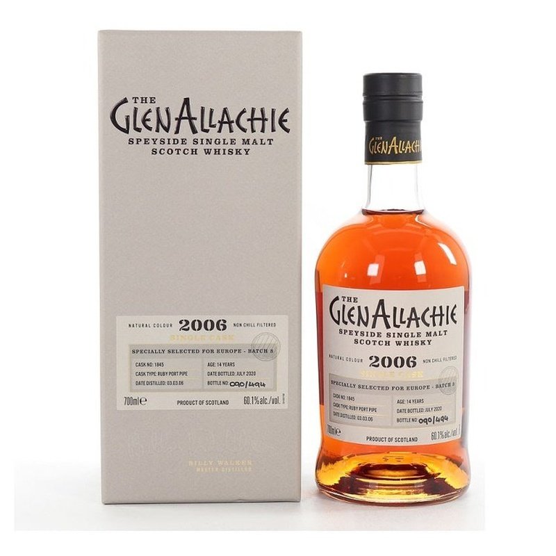 The GlenAllachie 14 Year Old 2006 Single Cask Ruby Port Pipe Speyside Single Malt Scotch Whisky - Vintage Wine & Spirits