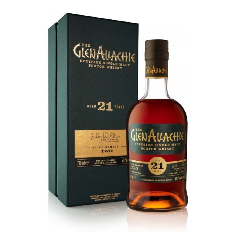 The GlenAllachie 21 Year Old Batch 2 Speyside Single Malt Scotch Whisky - Vintage Wine & Spirits