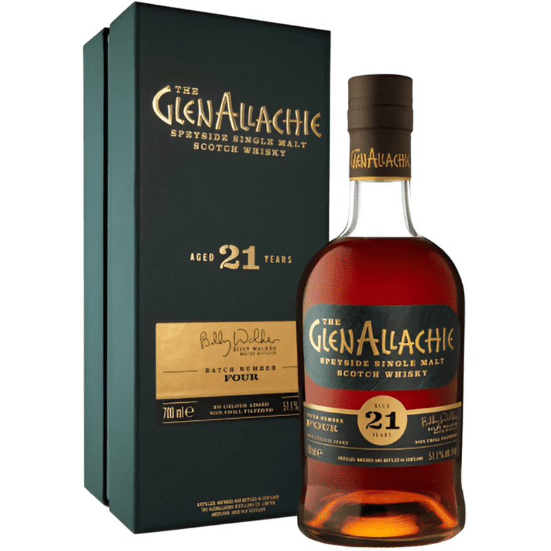 The GlenAllachie 21 Year Old Batch 4 Speyside Single Malt Scotch Whisky - Vintage Wine & Spirits