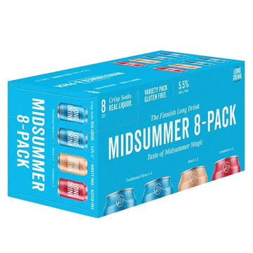 The Long Drink 'Midsummer' Flavored Gin Variety 6-Pack - Vintage Wine & Spirits