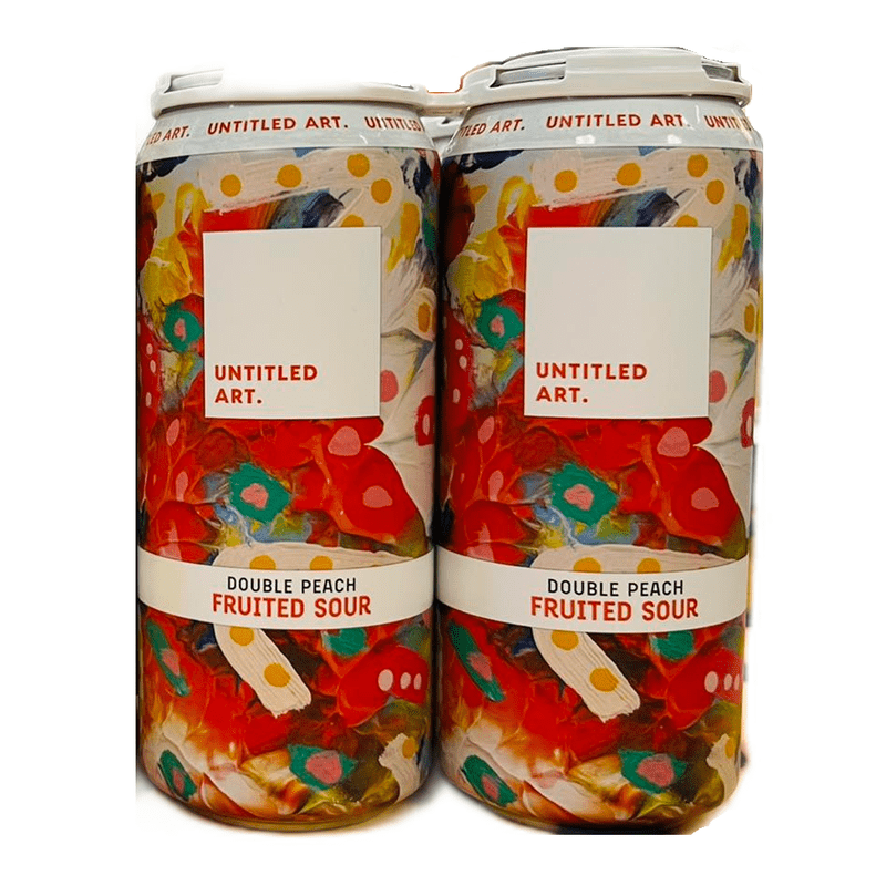 Untitled Art. Double Peach Fruited Sour Berliner Weiss Style Ale Beer 4-Pack - Vintage Wine & Spirits