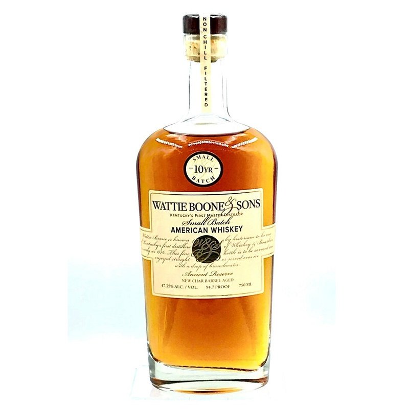 Wattie Boone & Sons 10 Year Old Small Batch American Whiskey - Vintage Wine & Spirits