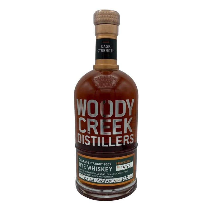 Woody Creek Distillers Cask Strength Colorado Straight Rye Whiskey - Vintage Wine & Spirits